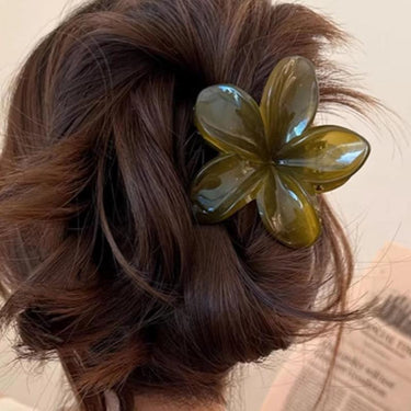 HIBISCUS FLOWER HAIR CLIP 8CM NEUTRAL MULTI - STUDIO JO STORE